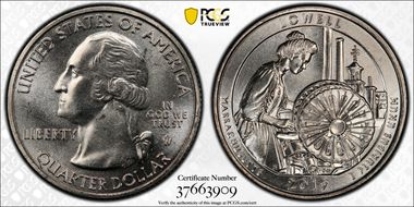 2019-W 25C Lowell NP Early Find MS65