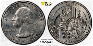 2019-W 25C Lowell NP Early Find MS63