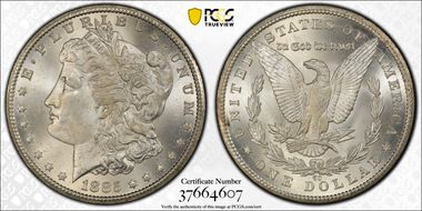 1885-CC $1 MS66+