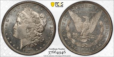 1878 8TF $1 VAM 14.8 Spiked Eye MS64PL