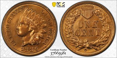 1886 1C Type 2 MS65+ RD