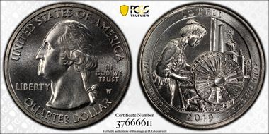 2019-W 25C Lowell NP Early Find MS65