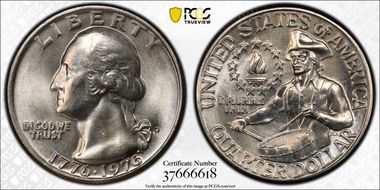 1976-D 25C Clad MS66