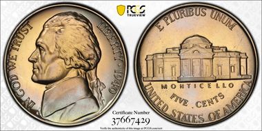 1940 5C Reverse of 1940 PR67