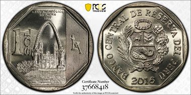 2016 Sol Parabolic Arch of Tacna MS67