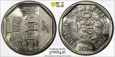 2014 N Sol Antiguo Hotel Palace MS67