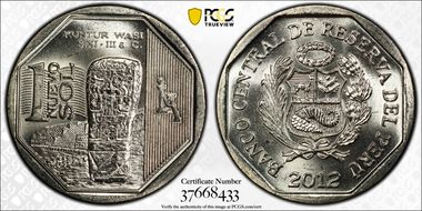 2012 N Sol Kuntur Wasi Monolith MS67