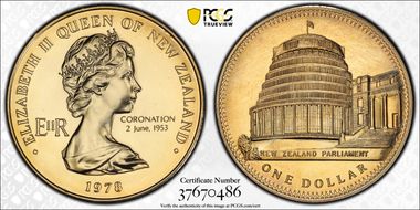 1978 $1 Parliament MS66