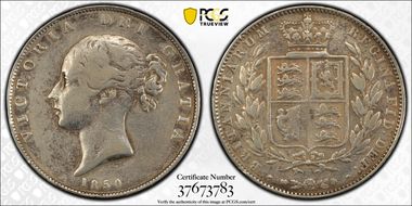 1850 1/2 Cr S-3888 N1