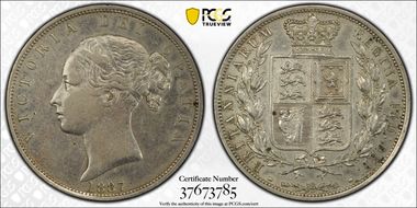 1887 1/2 Cr S-3889 Young Head N1