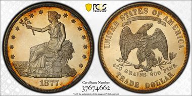1877 T$1 PR64CAM