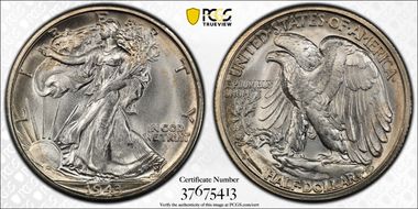 1943-S 50C MS66+
