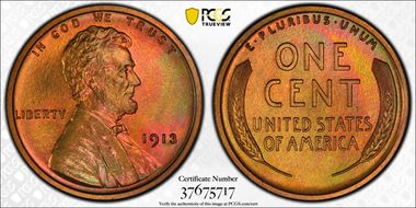1913 1C PR67RB