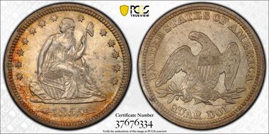 1855 25C MS62