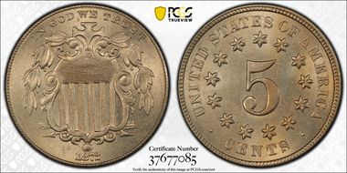 1872 5C MS65