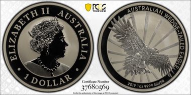 2019-P $1 Wedge-Tailed Eagle MS69