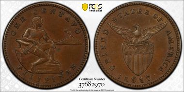 1917/8-S 1C Allen-2.15c AU55BN