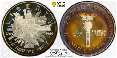 1989-S $1 Congress PR68DCAM