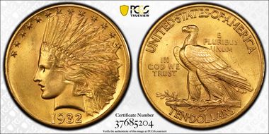 1932 $10 MS64