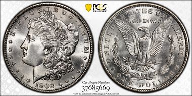 1902 $1 MS66+