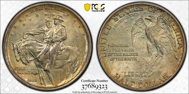 1925 50C Stone Mountain MS66+