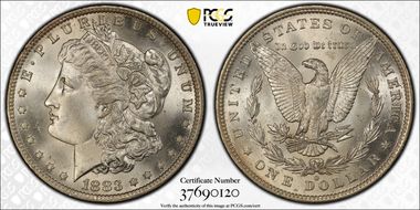 1883-O $1 MS67