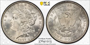 1891 $1 MS66