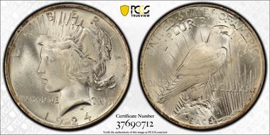 1924 $1 MS66