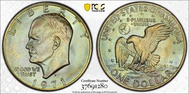 1971-D $1 MS66