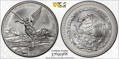 1998-Mo Onza Libertad Ag MS67