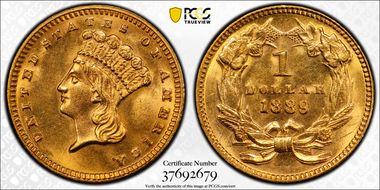 1889 G$1 MS64