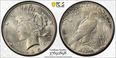 1925-S $1 MS64+ 