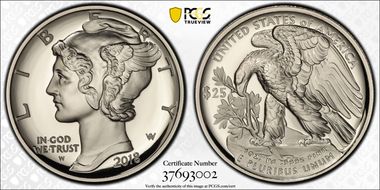 2018-W $25 Palladium PR69DCAM