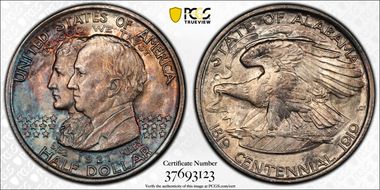 1921 50C Alabama MS65+