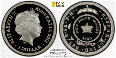 2013-C $1 Holey $1 and Dump PR69DCAM