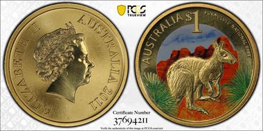 2011-P $1 Purnululu National Park Colorized MS69