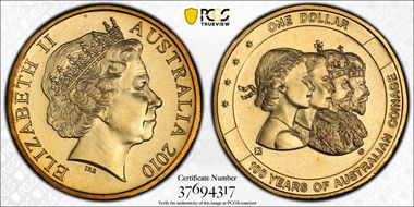 2010-A $1 100th Anniversary-Privy MS67