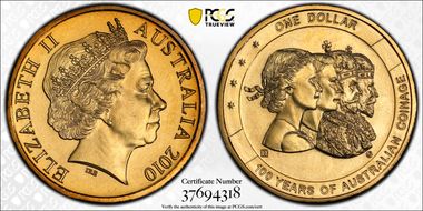 2010-D $1 100th Anniversary-Privy MS66