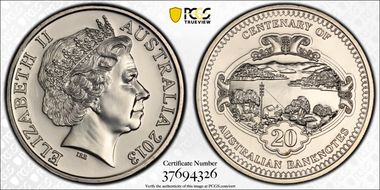 2013 20C Banknotes - £5 MS68