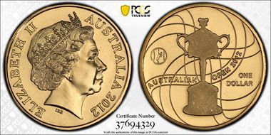 2012 $1 Women's Trophy MS68