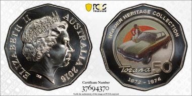 2016 50C Holden Heritage Colorized LJ Torana GTR XU 1 MS69