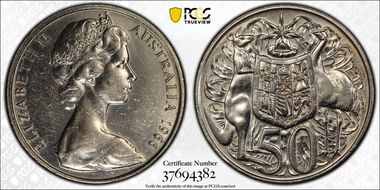 1966 50C KM-67  Ag N1