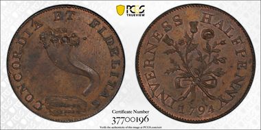 1794 Tk 1/2D DH-2a Invernshire, Inverness MS63BN