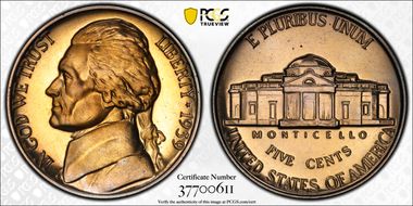 1939 5C Reverse of 1938 PR67