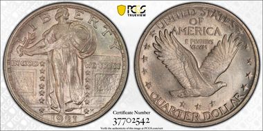 1921 25C MS64FH
