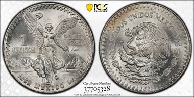 1982-Mo Onza Libertad Ag - DDO MS64