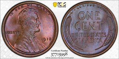 1918 1C MS65BN