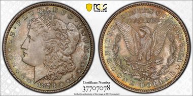 1878 7TF $1 Reverse of 1879 MS66
