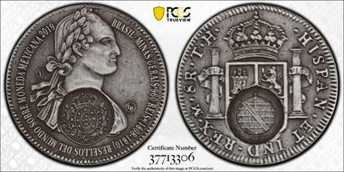 2019-LR Fidias Arte Medal Replica 8R & Minas Gerais C/S Antique Finish Ag MS69
