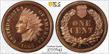 1868 1C PR66CAM